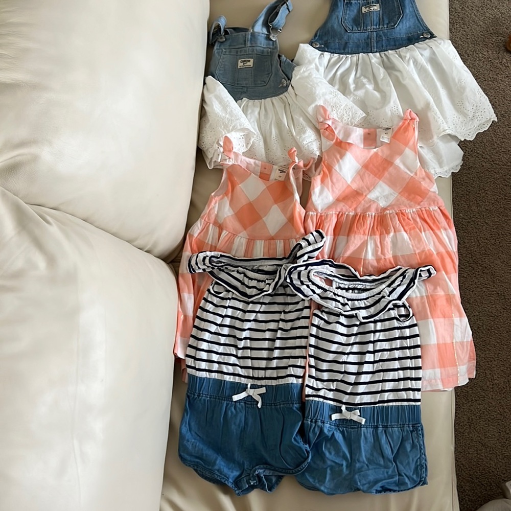 Osh Kosh B gosh overalls, spring dresses and one piece